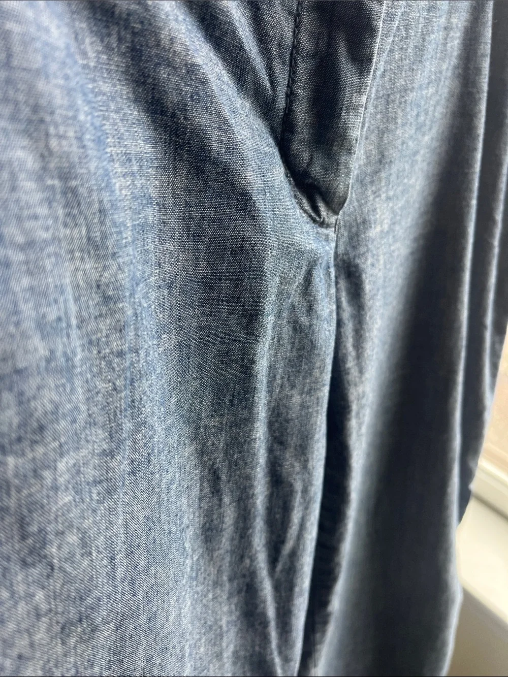 J. Crew Light Blue Chambray Trousers